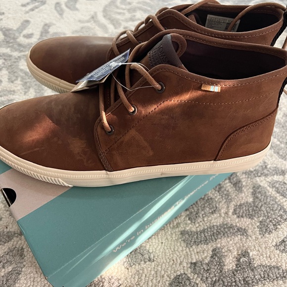 Toms Men's Brown Carlo Terrain Boots - Picture 1 of 5